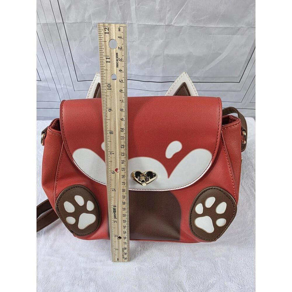 Simbonsai Fox Backpack With Fuzzy Foxtail Charm - Picture 6 of 8